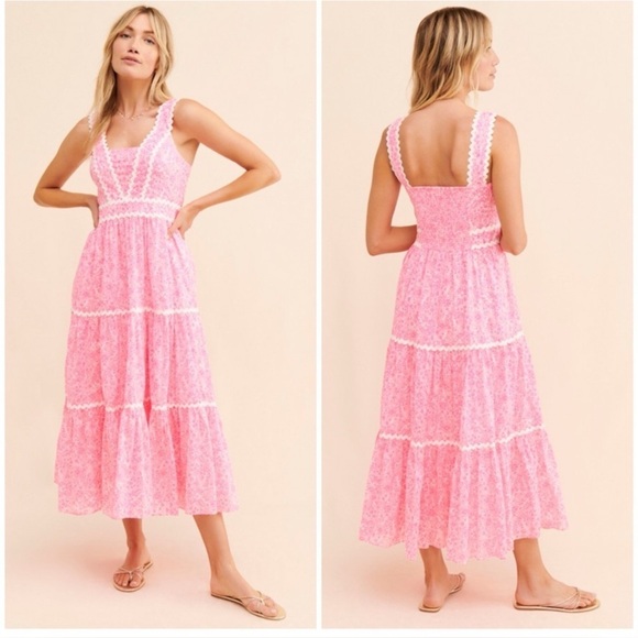 New Lilly Pulitzer Womens Pollie Cotton Dress Pink Shandy Invest A Gator Size 4 - Picture 8 of 9